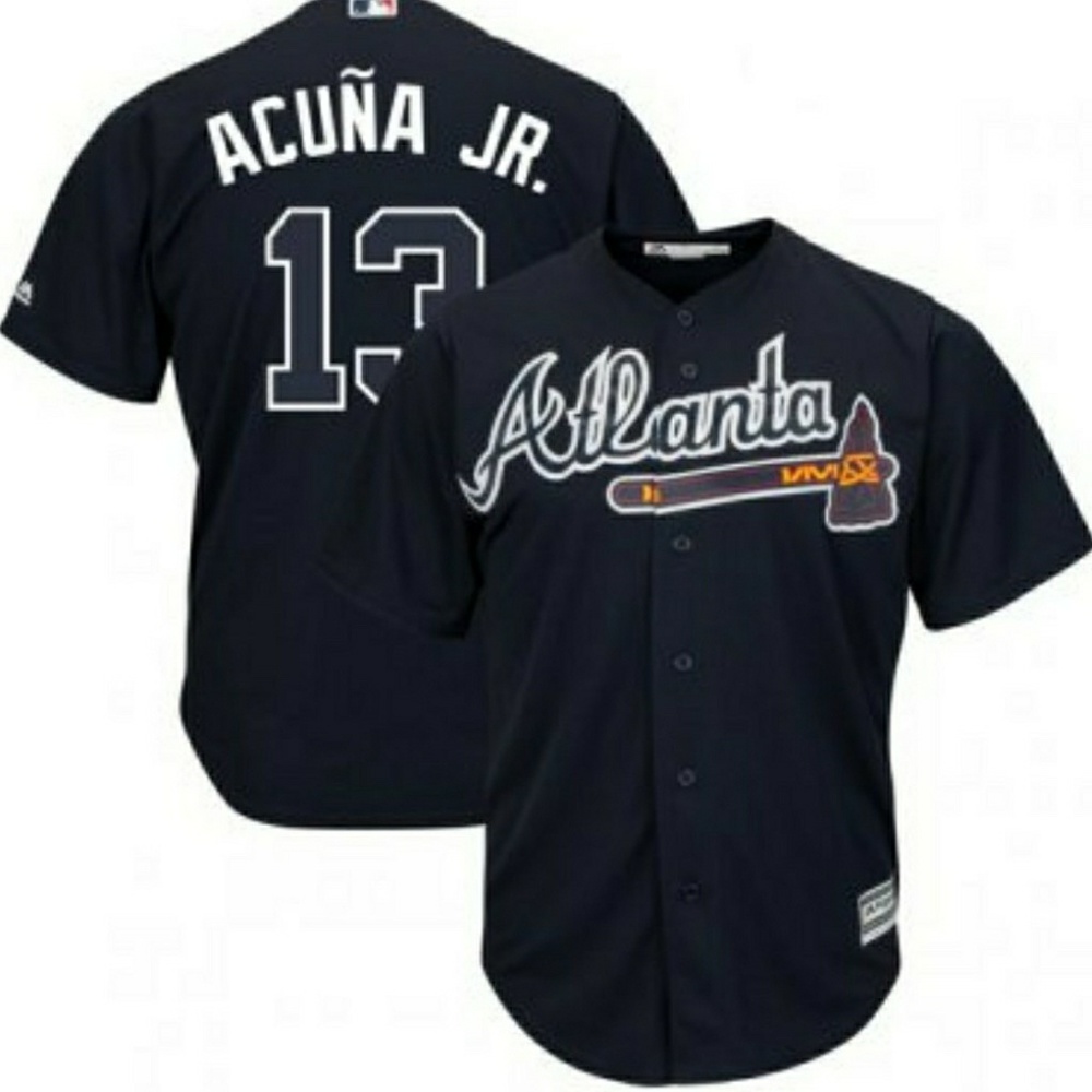 ATLANTA BRAVES MAJESTIC RONALD ACUNA JR JERSEY